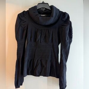 Black Cowl Neck Sweater